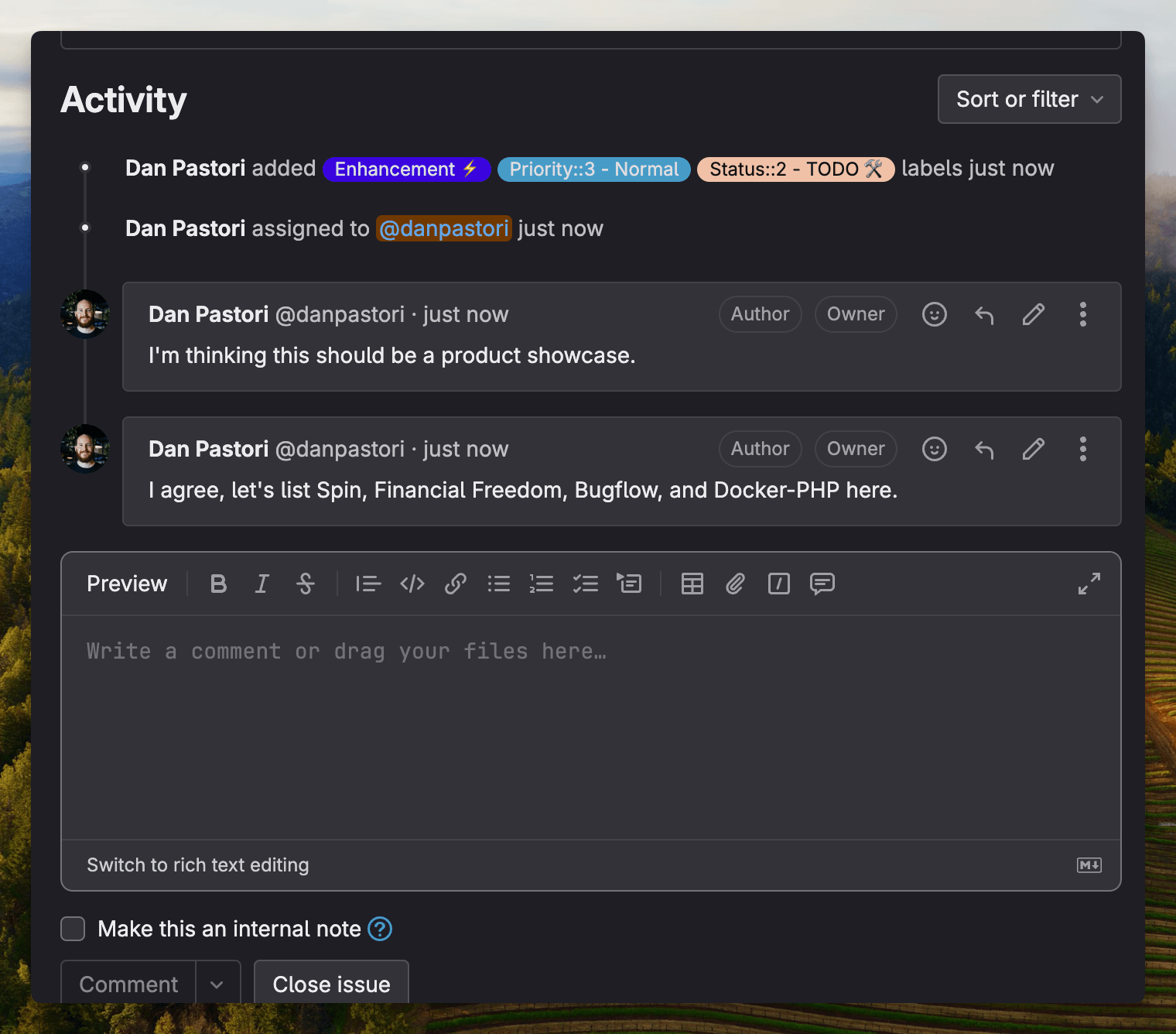 GitLab comment created