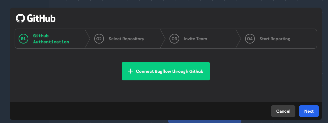 Connect Bugflow to GitHub